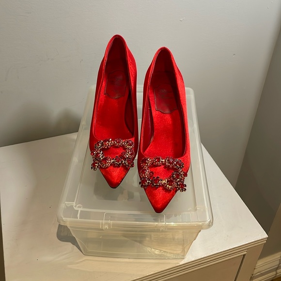 Roger Vivier Shoes - Roger Vivier Heels - Size 37 - Red